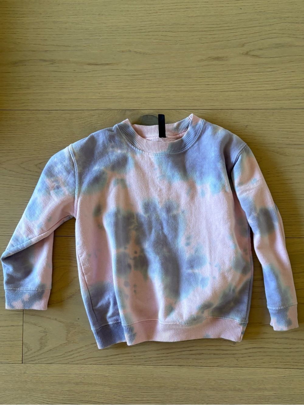 Pixielane Tie-Dye Crewneck Sweatshirt - Pink & Blue